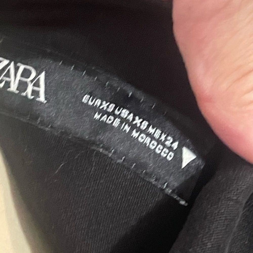 Zara Black One-Shoulder Maxi Dress NEW - Picture 11 of 11